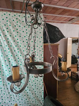 Lámpara rustica de forja