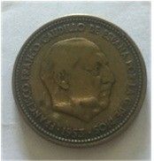 Moneda 2,5 pesetas 1953