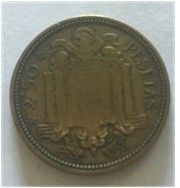 Moneda 2,5 pesetas 1953