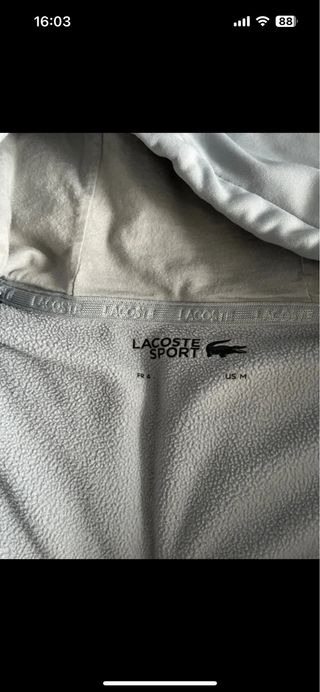 Sudadera cremallera lacoste