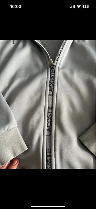 Sudadera cremallera lacoste