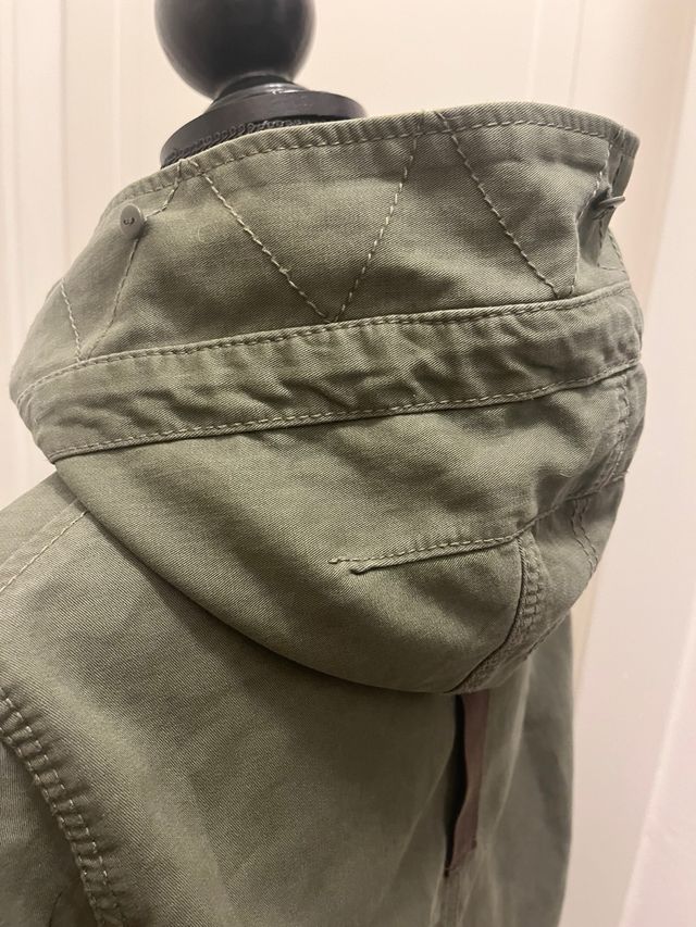 Parka donna Bershka tg S verde militare