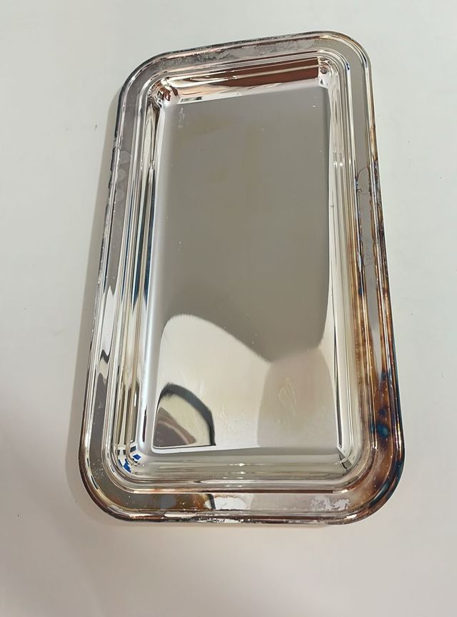 Coppia vassoi silver plated