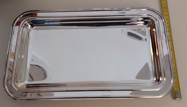 Coppia vassoi silver plated