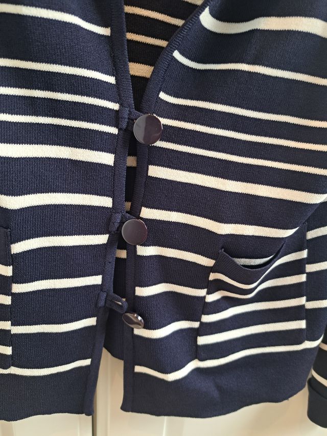 Chaqueta rayas azul marino Ada Gatti