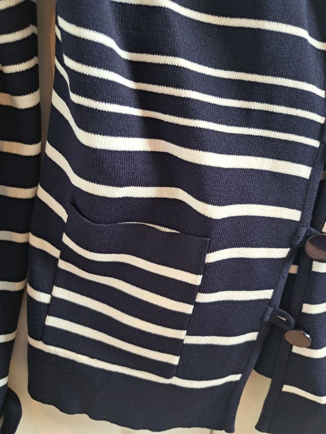 Chaqueta rayas azul marino Ada Gatti