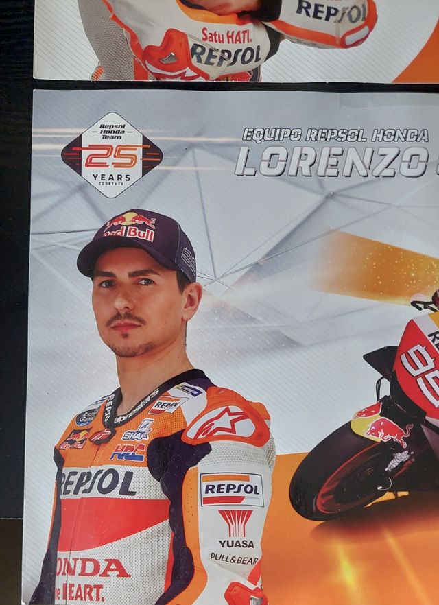 2 Poster Marquez y Lorenzo Honda