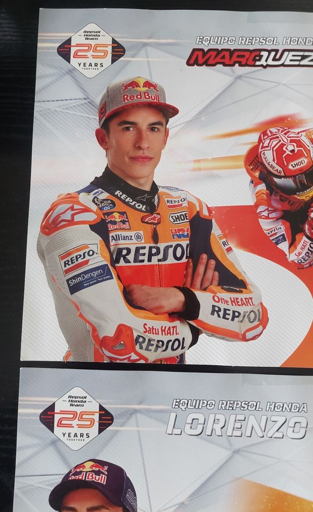 2 Poster Marquez y Lorenzo Honda