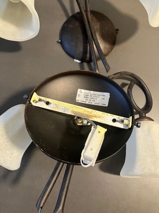 2 Plafoniere in ferro battuto