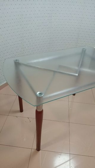 Mesa Cristal Cocina Salón Habitación 