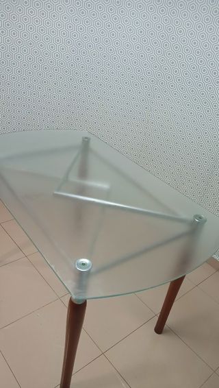 Mesa Cristal Cocina Salón Habitación 