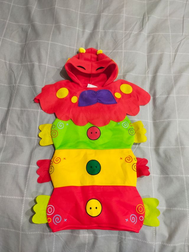 Disfraz gusano bebé