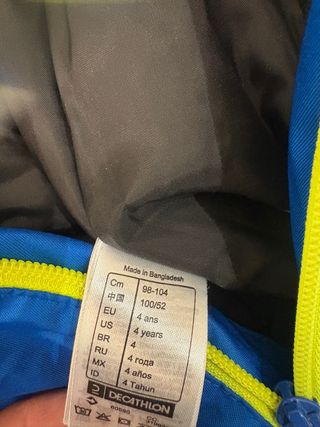 Mono esquí y nieve impermeable niños Wedze