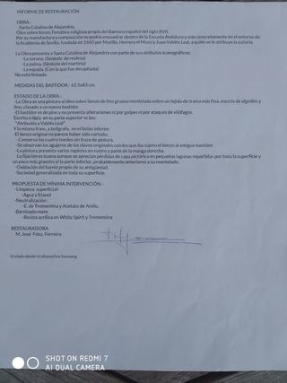 Oleo S XVII escuela sevillana