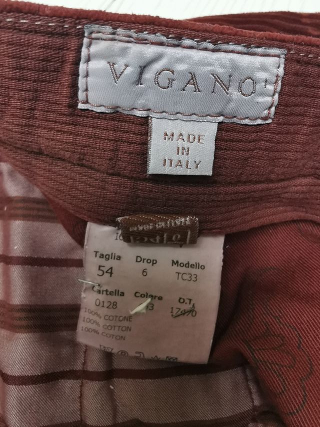 Pantaloni in velluto a coste made in Italy