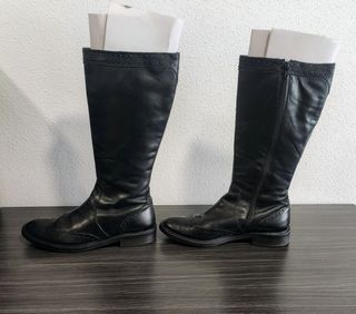 Botas altas de piel estilo Oxford
