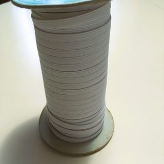 Elastico bianco piatto per sartoria mt.20xmm.5