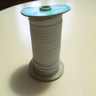 Elastico bianco piatto per sartoria mt.20xmm.5
