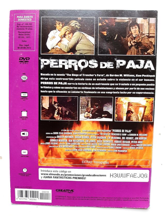 Perros de paja en DVD