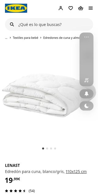 Edredón cuna IKEA LENAST