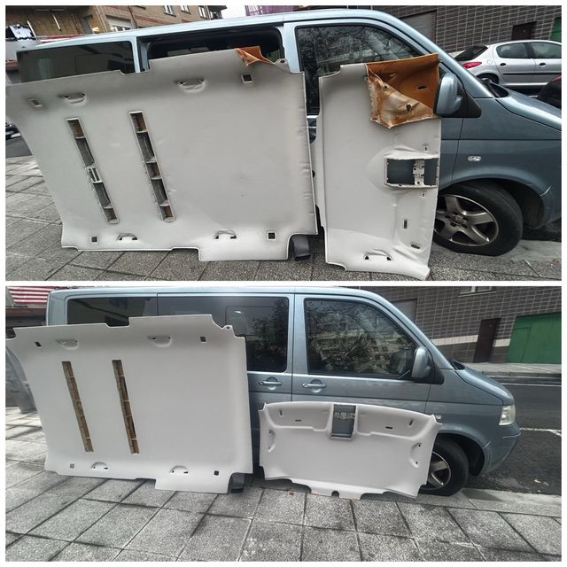 Techos de coche peneles de puerta y asientos