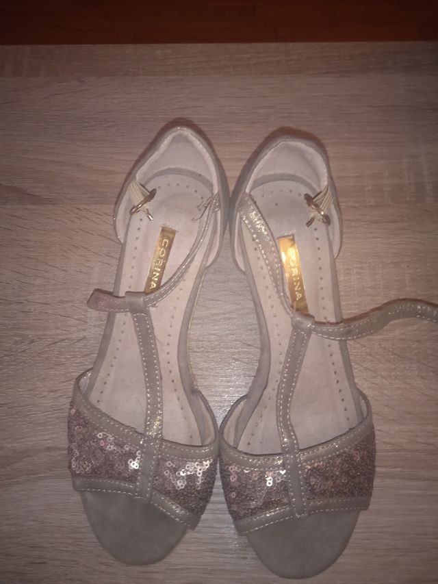 Sandalia de cuña esparto N 35