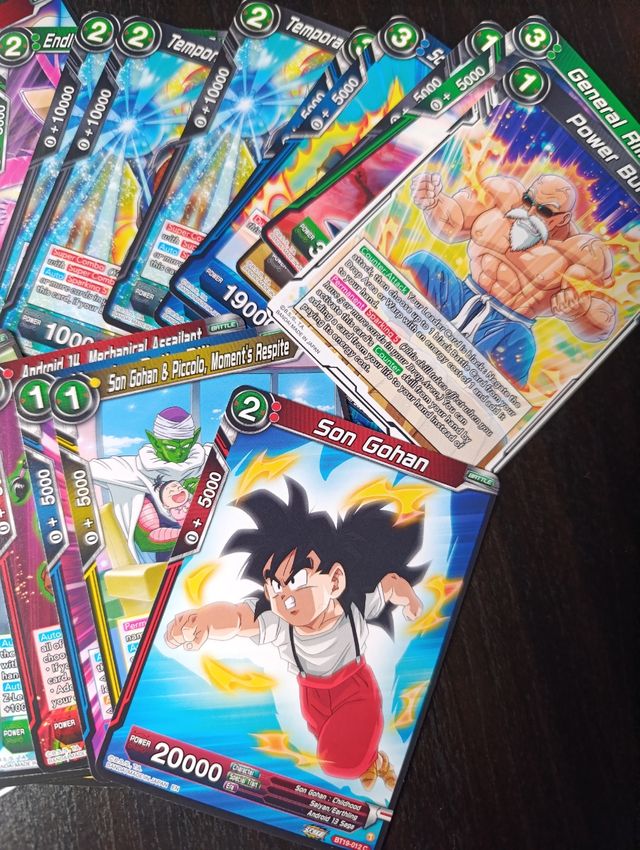 Dragón ball tcg 42 cartas comunes