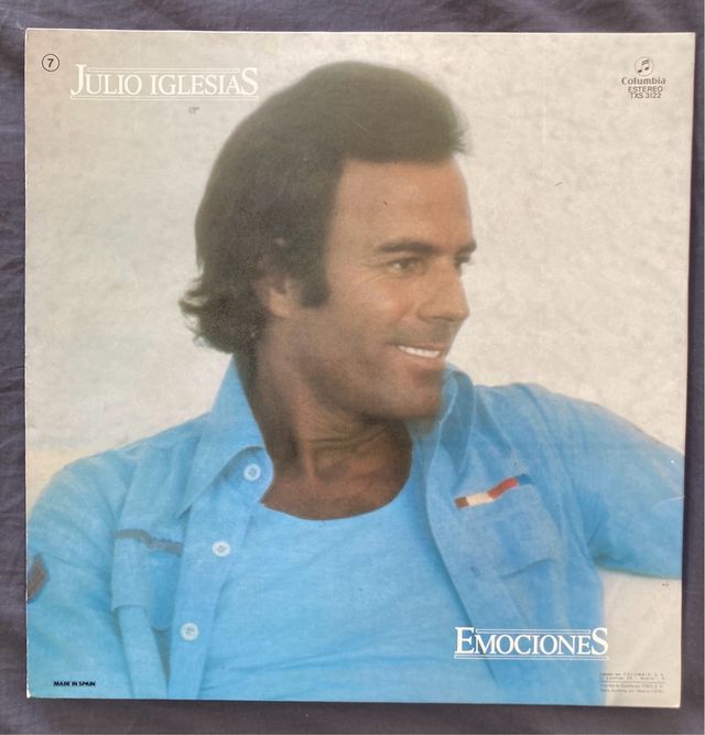 Julio Iglesias Emociones disco vinilo