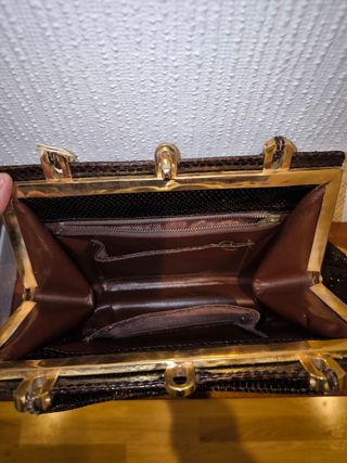 Bolso de auténtica piel de serpiente