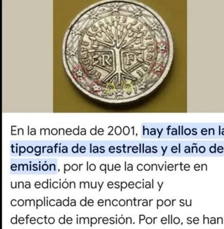 Moneda 2 euros Francesa Arbol de la vida
