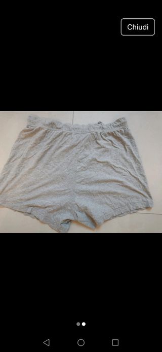 Pantaloncino fitness in cotone 