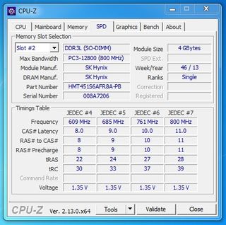 Memoria RAM 4GB SK Hynix DDR3 SO-DIMM