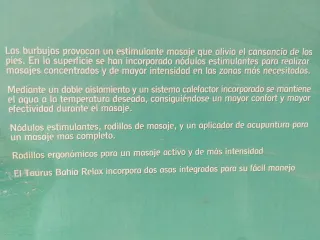 Hidromasaje para pies TAURUS - RELAX 4 FUNCIONONES