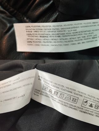 Twinset/ My Twin Falda piel vegana negra T:S