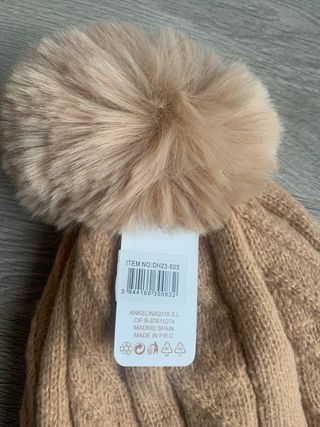 Gorro de lana con forro interior nuevo