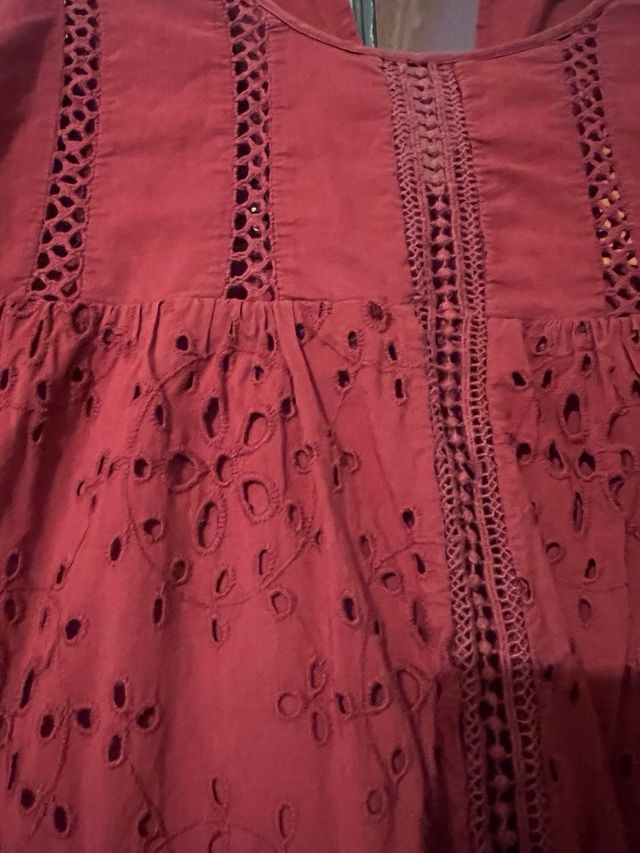 Vesrido granate zara talla s