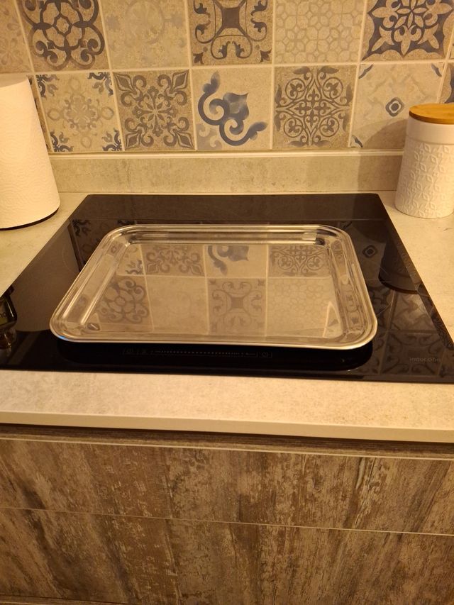 Bandeja acero inoxidable.