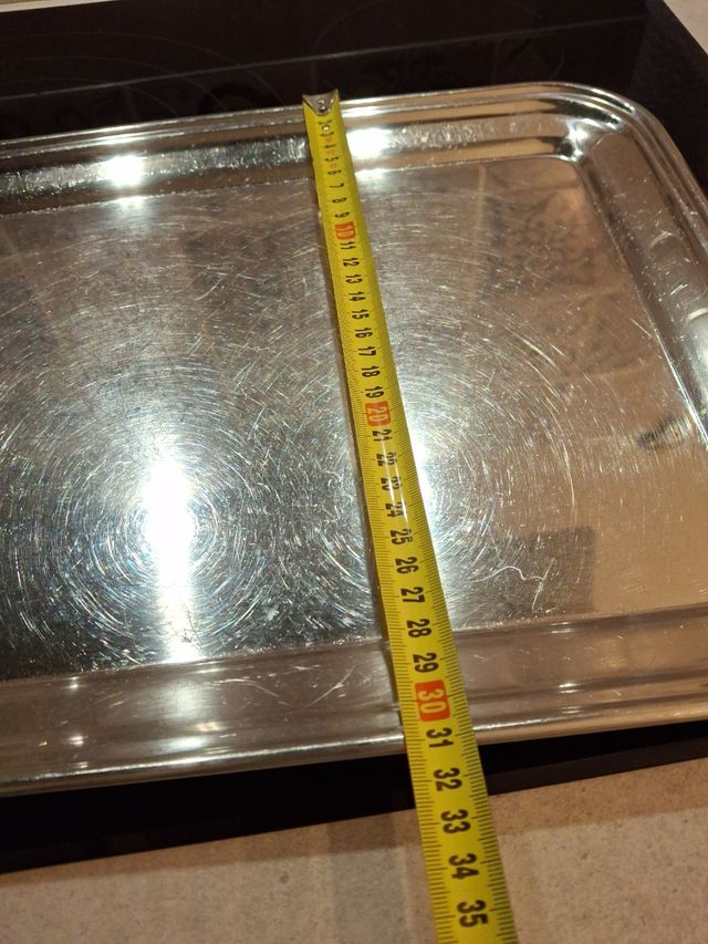 Bandeja acero inoxidable.