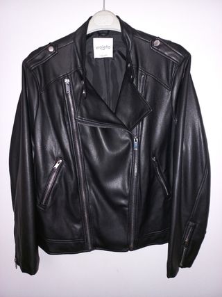 Cazadora biker polipiel 3XL