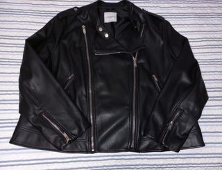 Cazadora biker polipiel 3XL