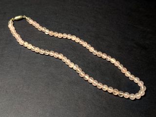 Collana in quarzo rosa