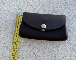 Monedero  grande remache chocolate