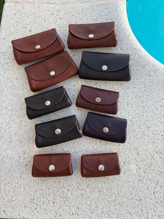 Monedero grande de cuero original