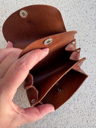 Monedero grande de cuero original