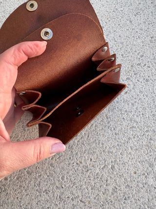 Monedero grande de cuero original