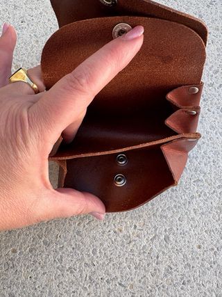 Monedero grande de cuero original