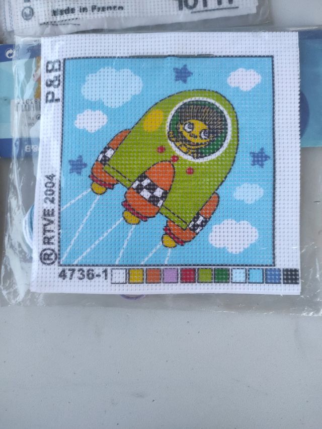 Cuadros 4 Cañamazo infantil 4 ud lote 502