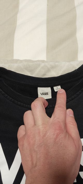 Sudadera sin capucha Vans color negro