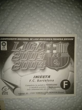 Cromo Iniesta 