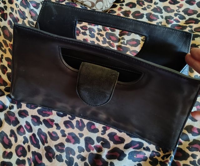 Bolso negro piel auténtica